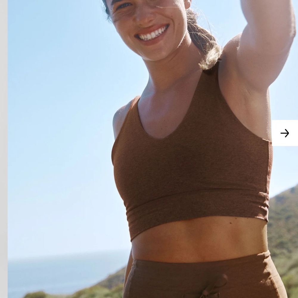Beyond Yoga Chocolate Brown Sports Bra